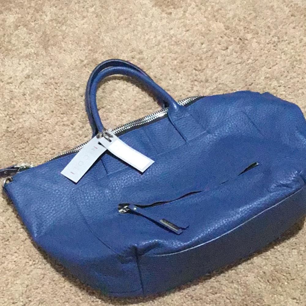 Nicoli Navy Pebble Leather Bag - See description